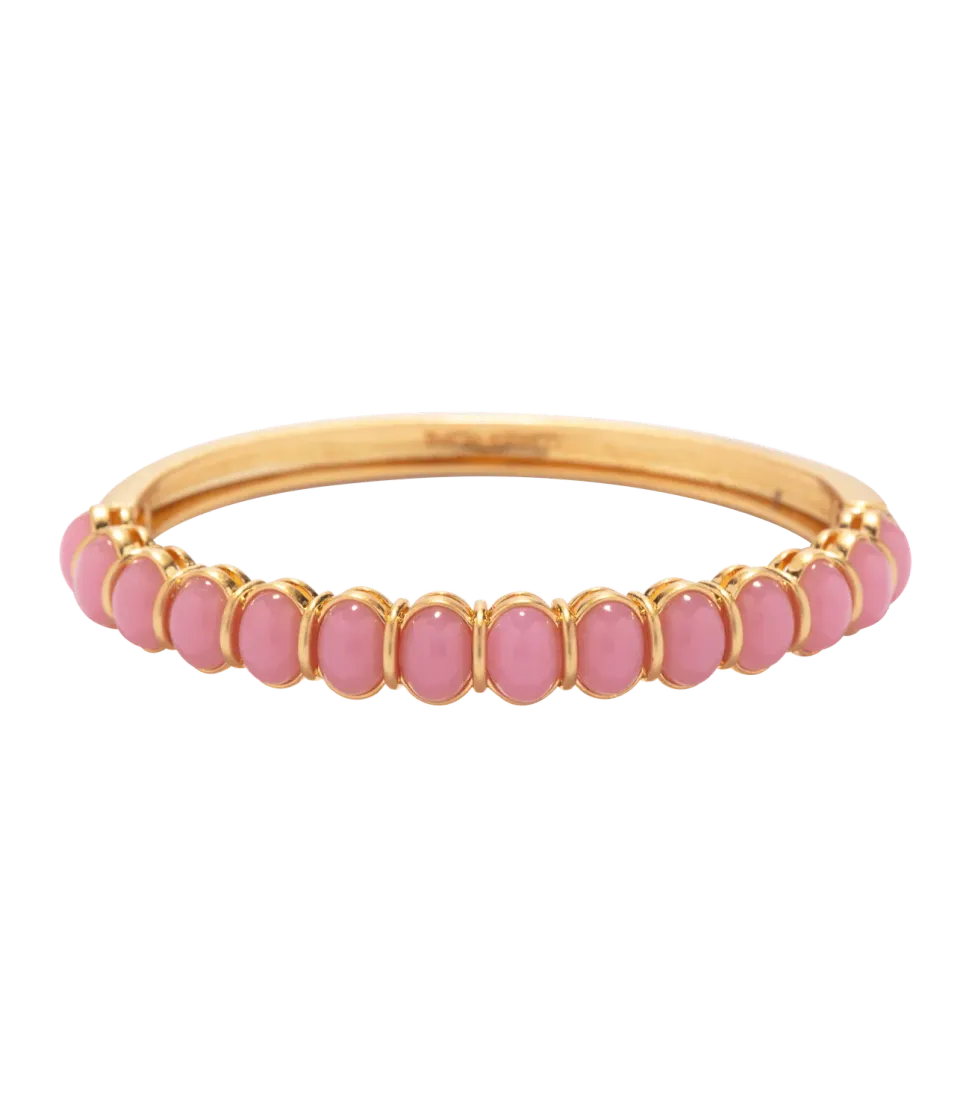 Loren Hope Lillian armbånd rosa melkehvit cabochon