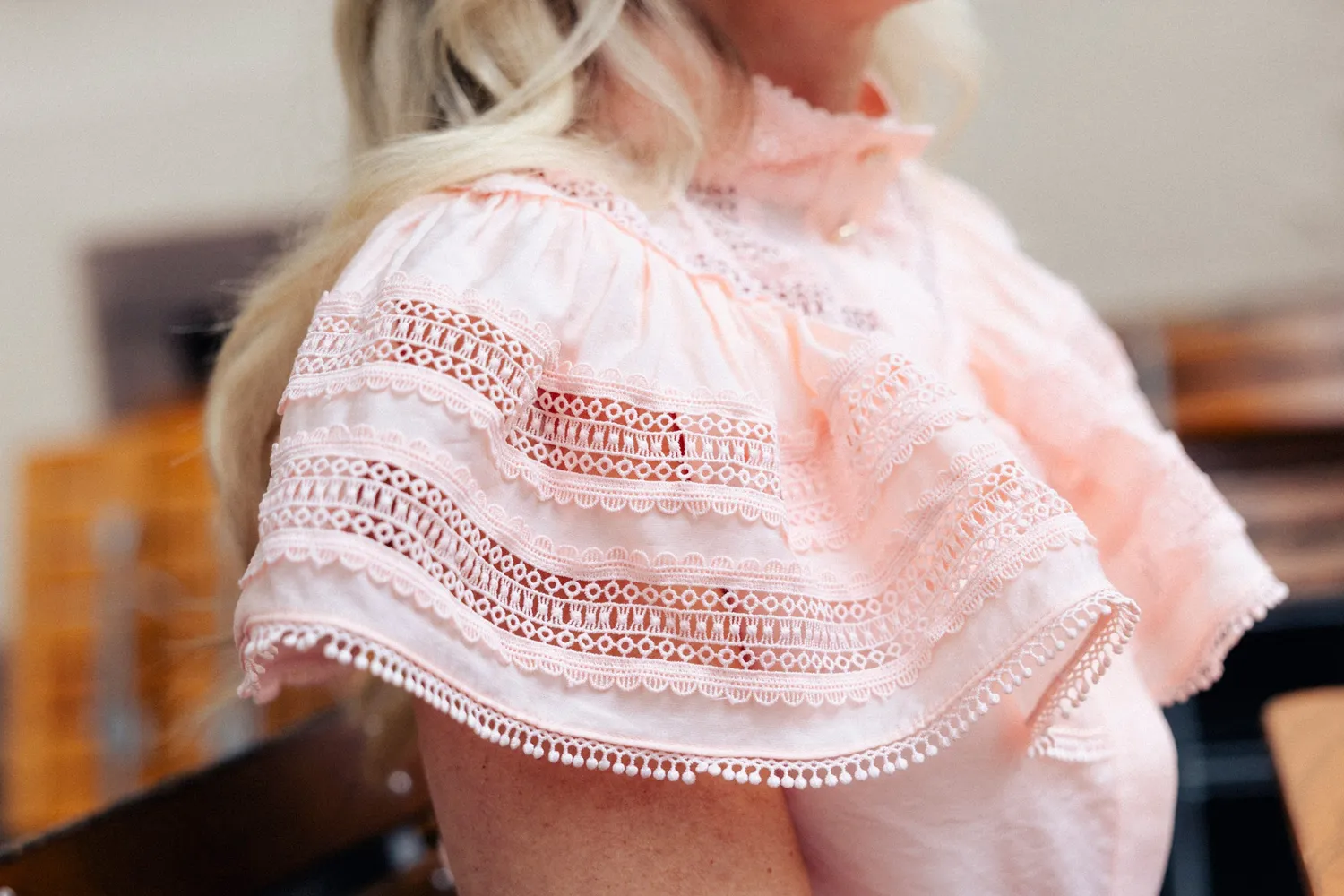 Janne Formoe Ulvifåreklær bluse pearl blush viskose