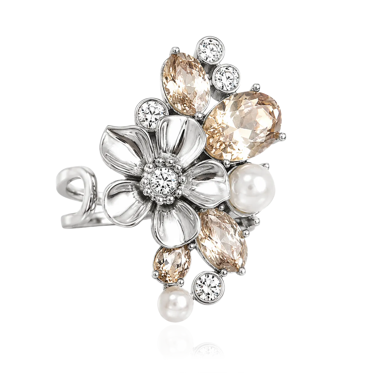 IOAKU La Fleur Sirène Garden ring champagne gull 7
