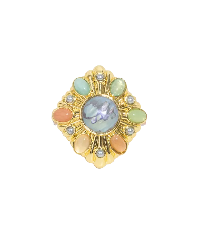 Loren Hope Davis ring multi pastell justerbar