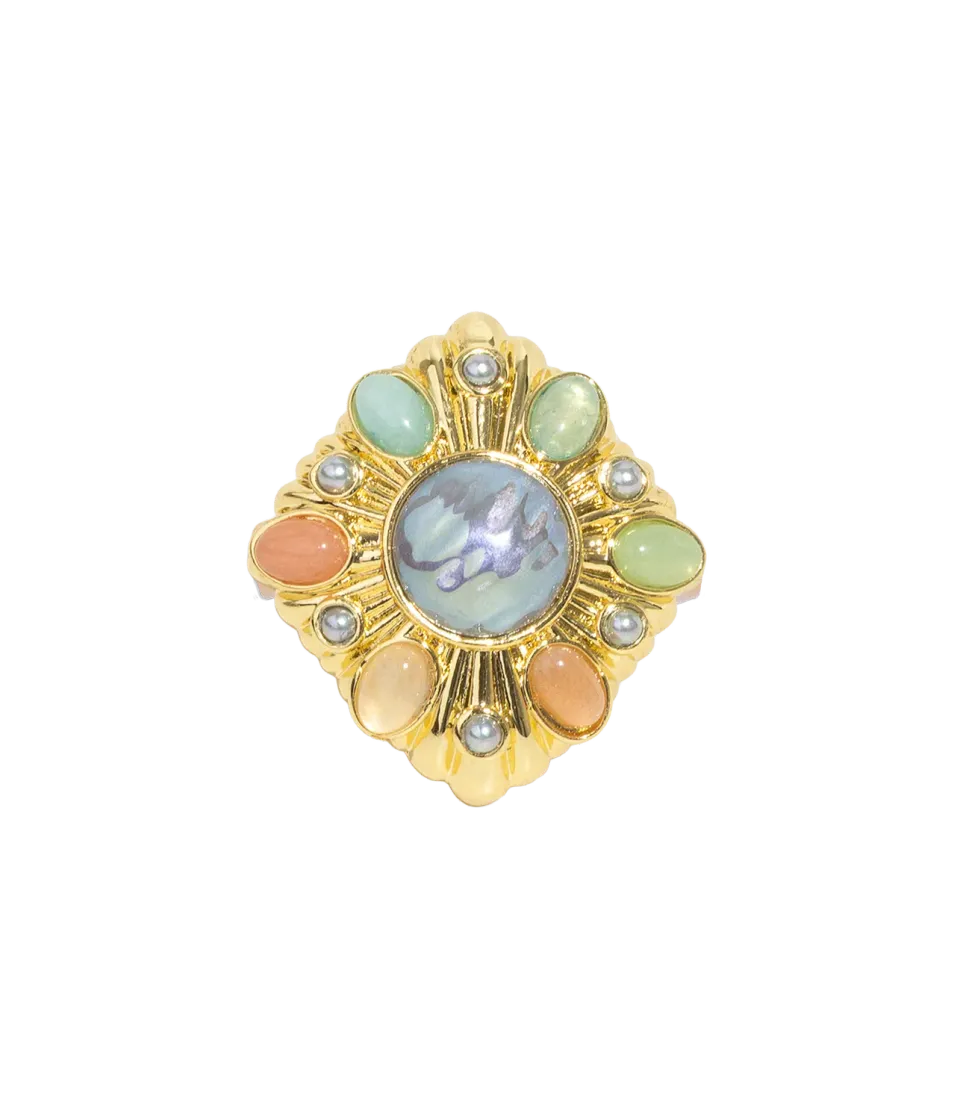 Loren Hope Davis ring multi pastell justerbar