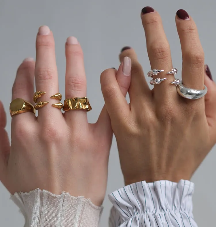 Wos WOS UP Nasta ring sølv 16 mm klo