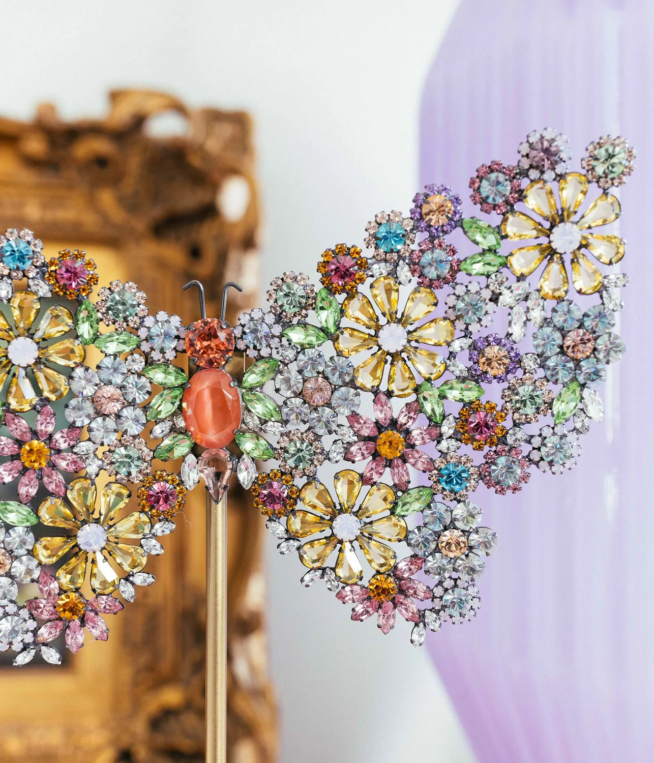 Loren Hope Empress Butterfly skulptur regnbue Large