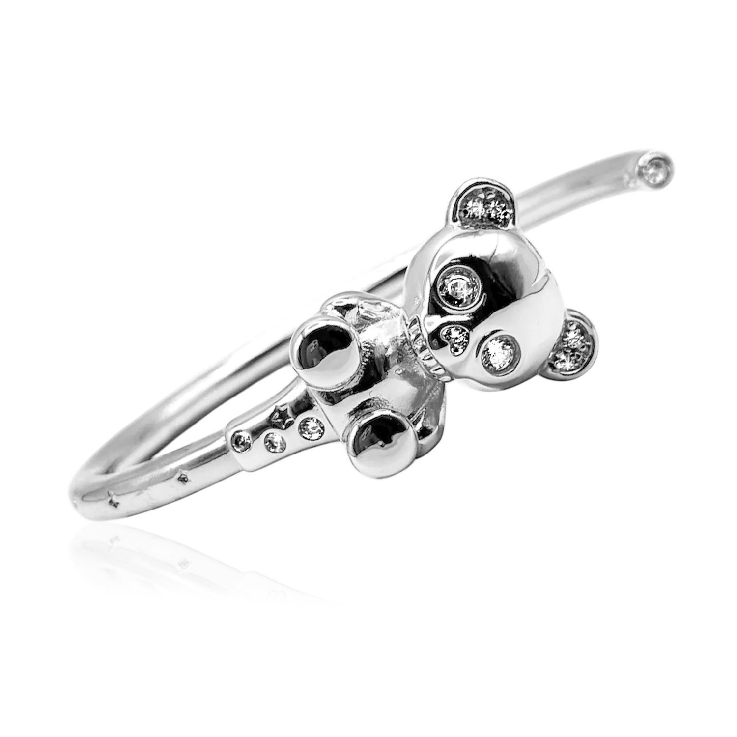 IOAKU Bear Skeleton armbånd cuff gull bamse 6 cm