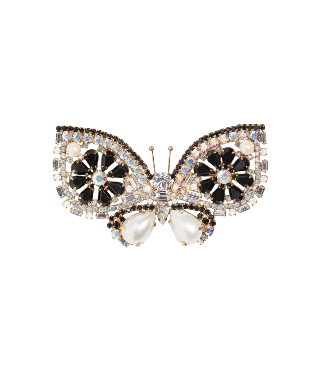 Loren Hope Medium Butterfly brosje Jet
