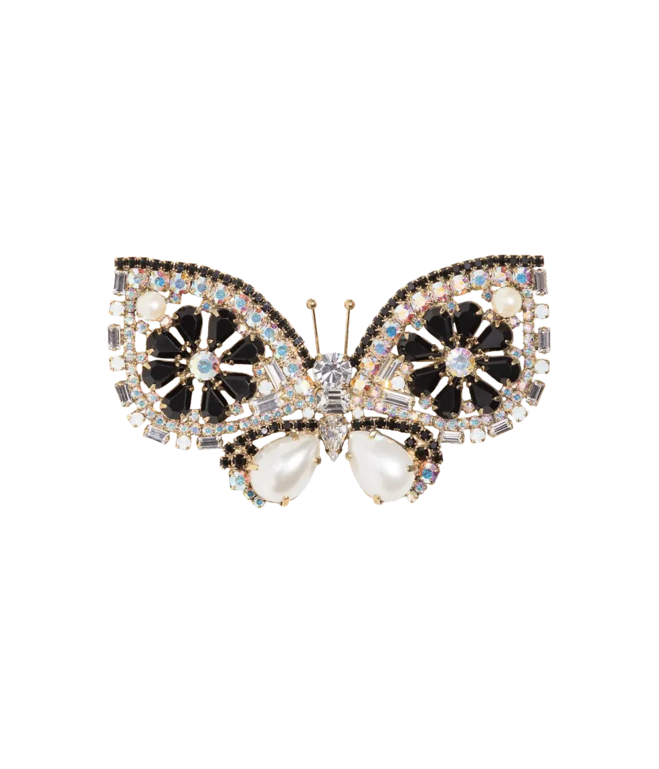 Loren Hope Medium Butterfly brosje Jet
