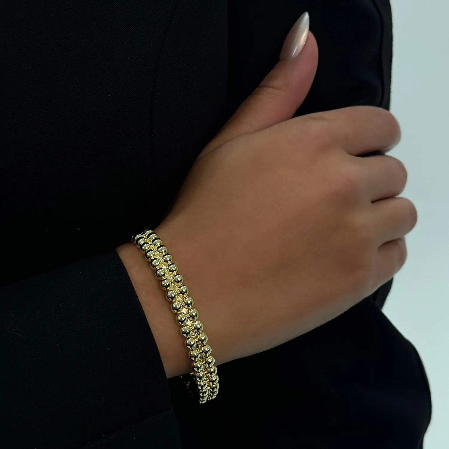 IOAKU Bold Berries Cuff armring gull justerbar