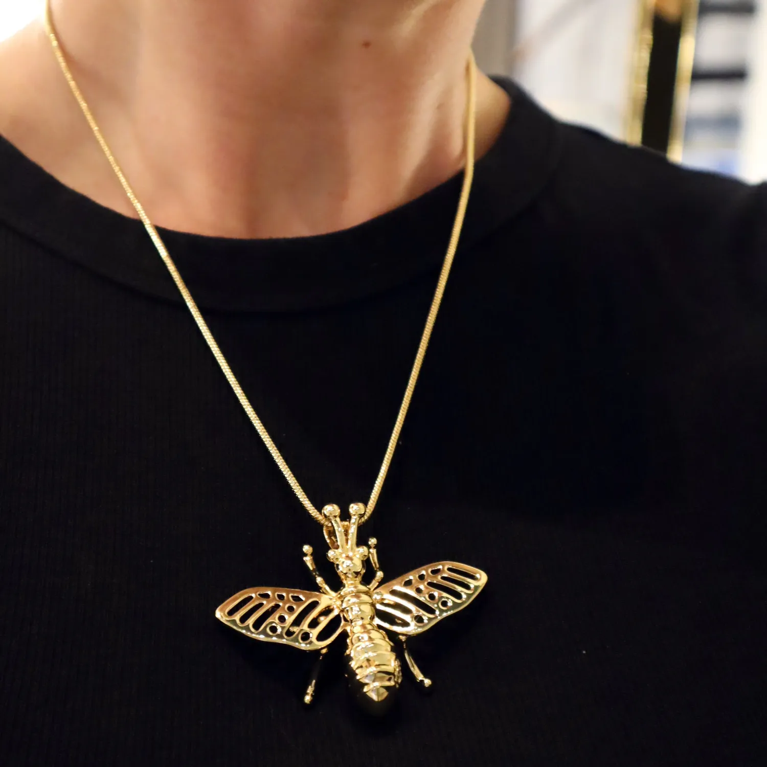 IOAKU Single Chain Mini Insect halskjede sølv 45cm