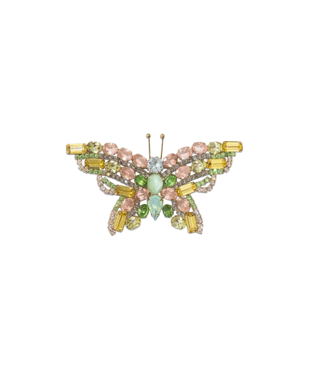 Loren Hope Butterfly Medium Rosaline brosje peridot