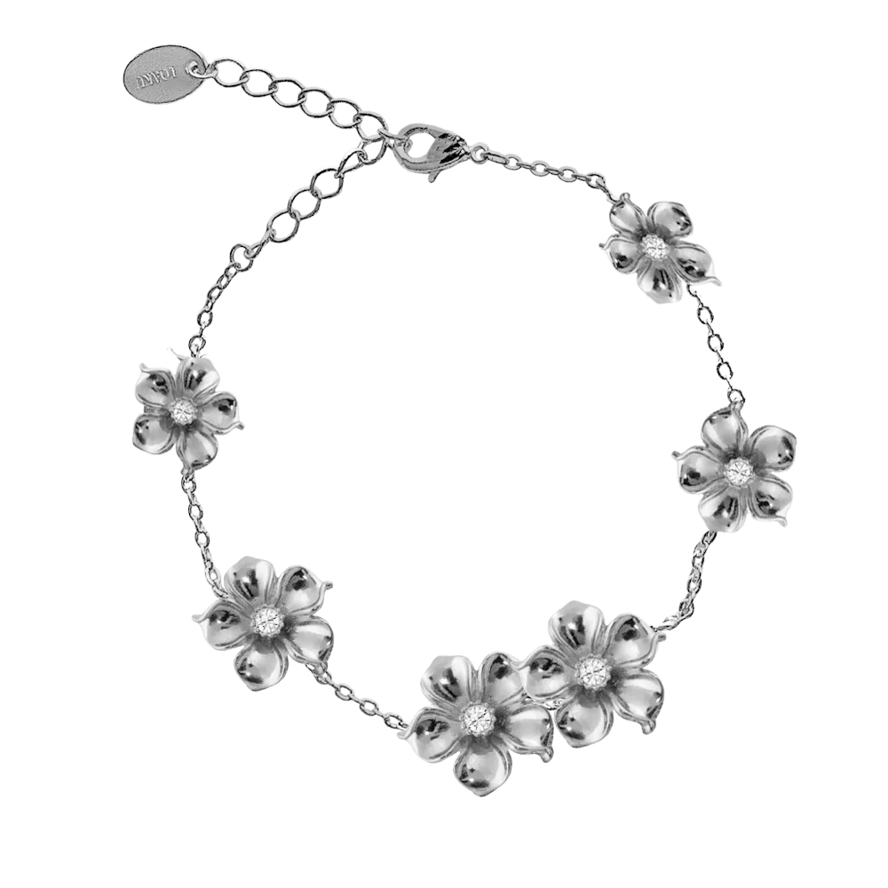 IOAKU La Fleur Iconic armbånd gull 15+5cm blomst