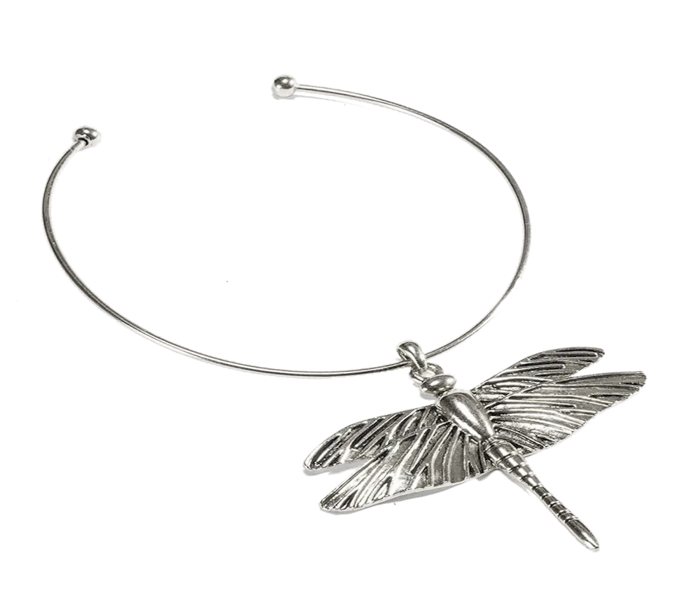 IOAKU Dragonfly halskjede gull øyenstikker statement