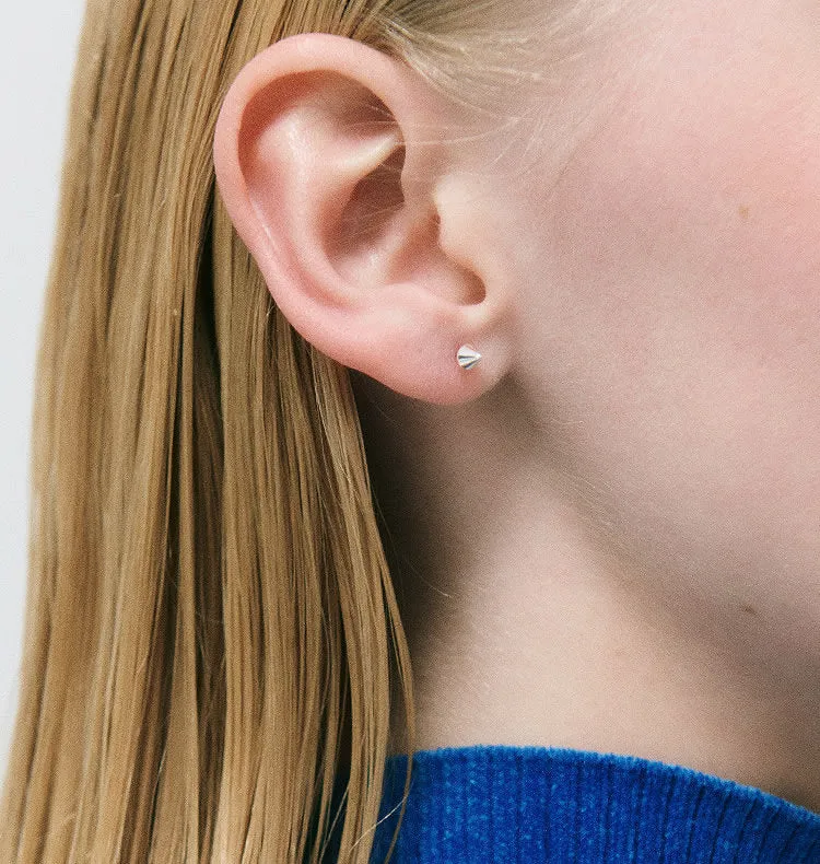 Wos Siri stud single øredobb sølv 0,4cm