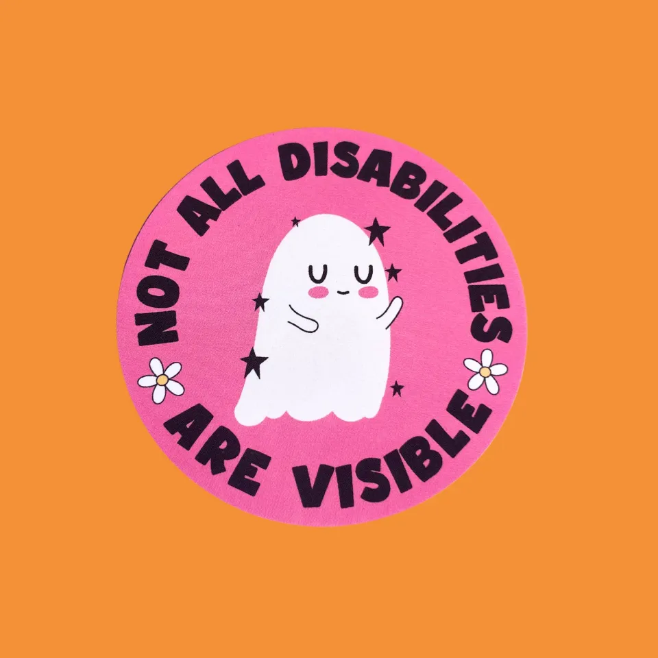 MiniKitty Not All Disabilities Are Visible sticker 3 tommer
