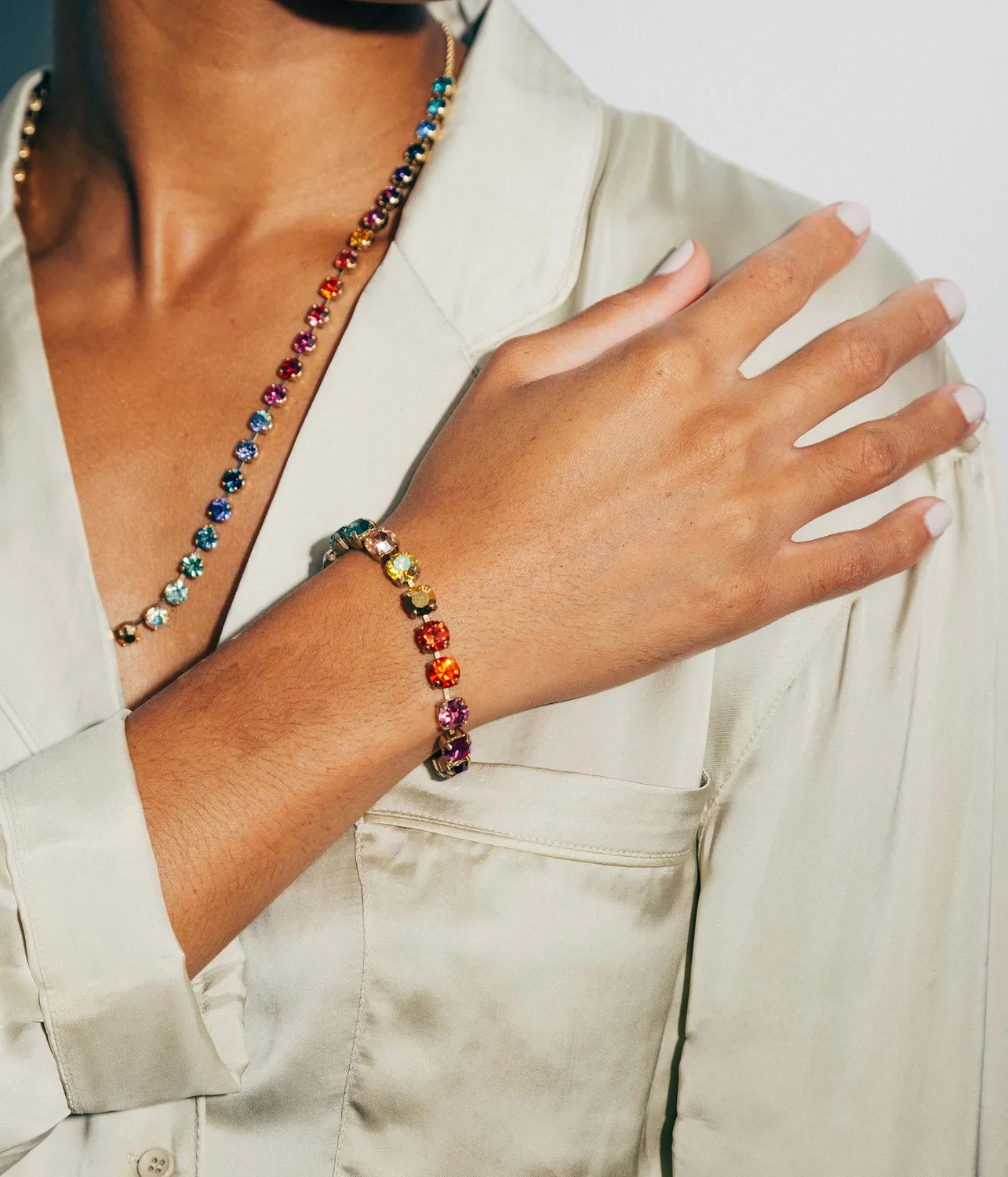 Loren Hope Arista armbånd gull cosmic ombré 16,5 cm