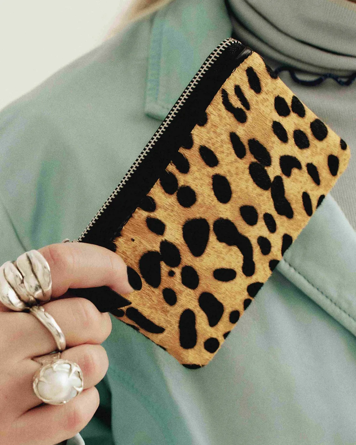 Wos WOS UP Keeper lommebok leopard skinn