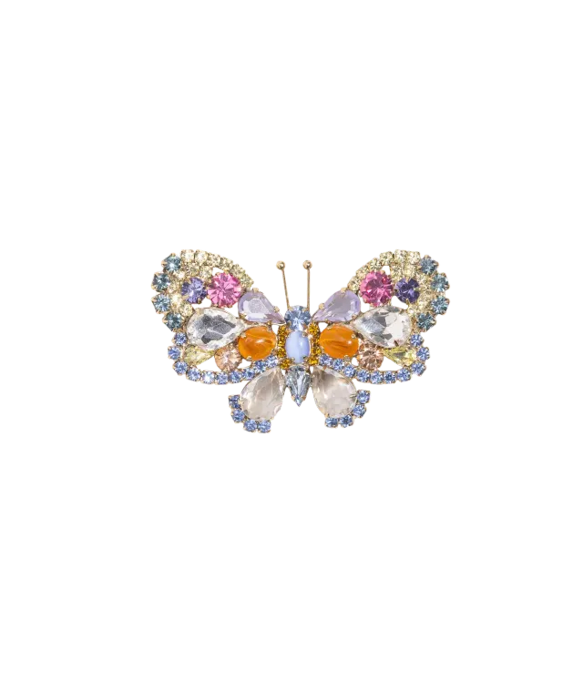 Loren Hope Medium Butterfly brosje light sapphire unika