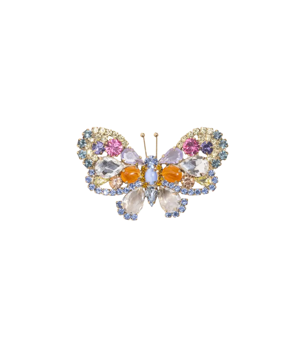 Loren Hope Medium Butterfly brosje light sapphire unika