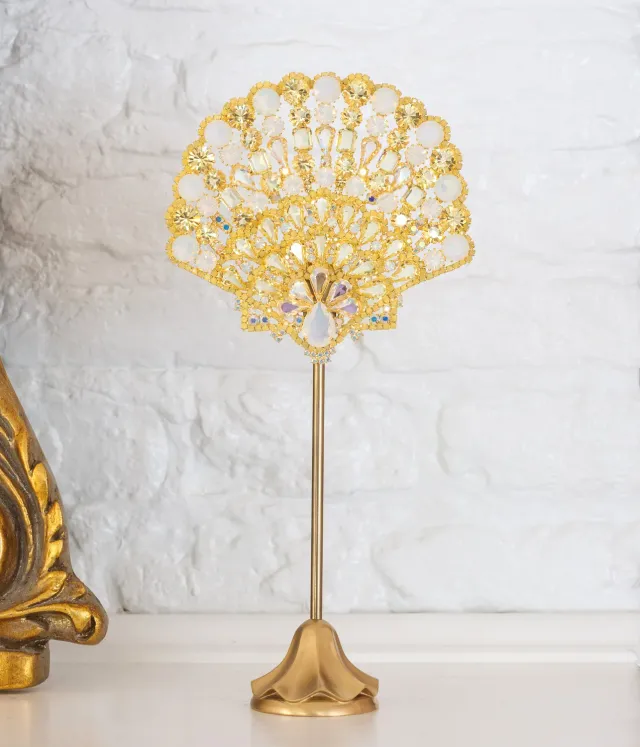 Loren Hope Large Scallop Shell figur jonquil opal