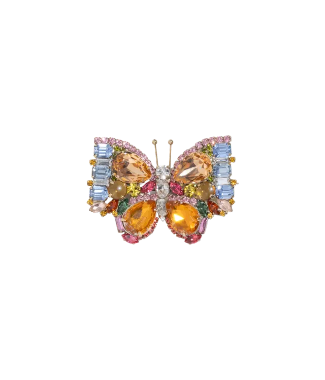 Loren Hope Medium Butterfly brosje topas akryl