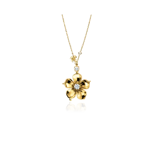IOAKU La Fleur Detail Pendant halskjede 41 cm