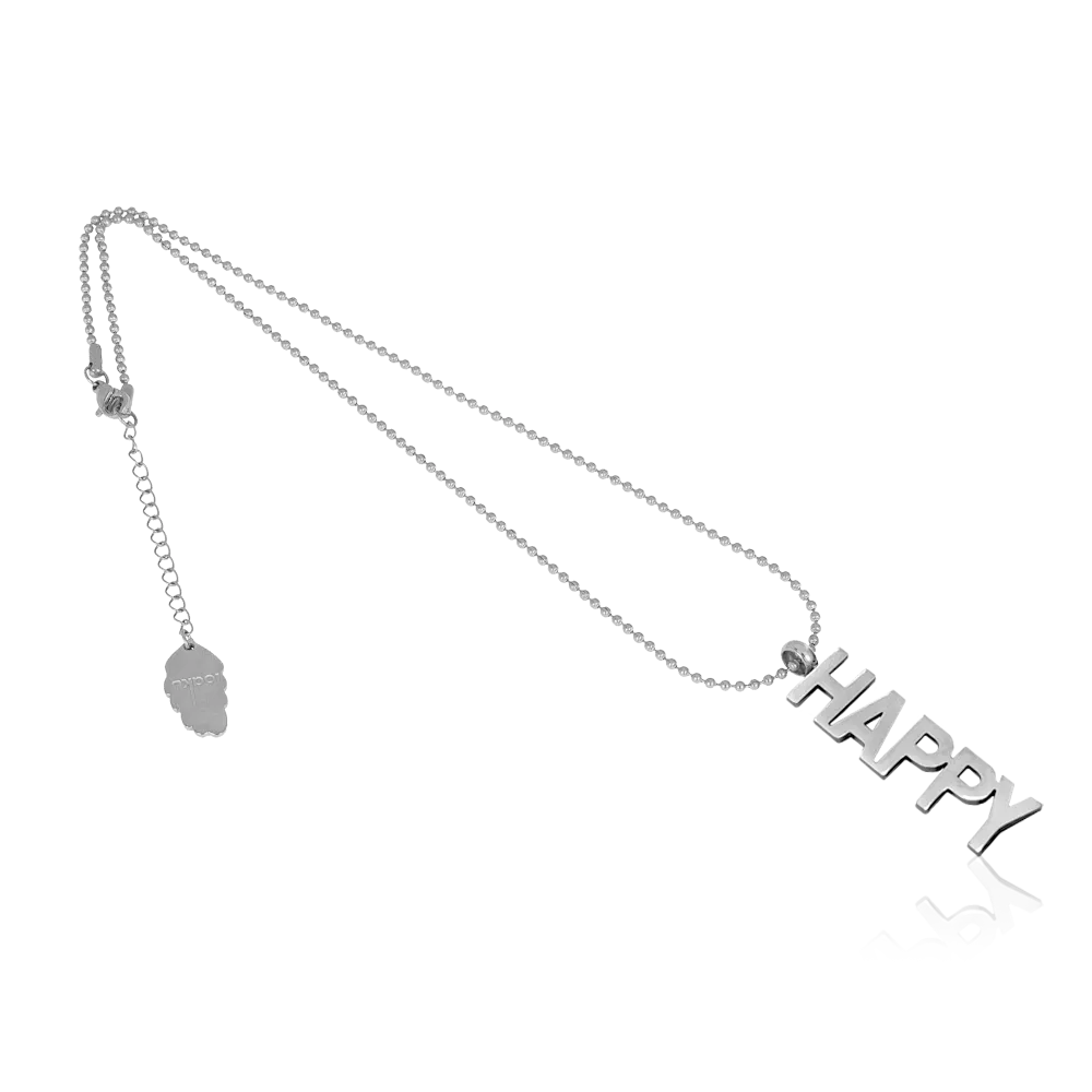 IOAKU Statement Mini Happy halskjede 45 cm gull