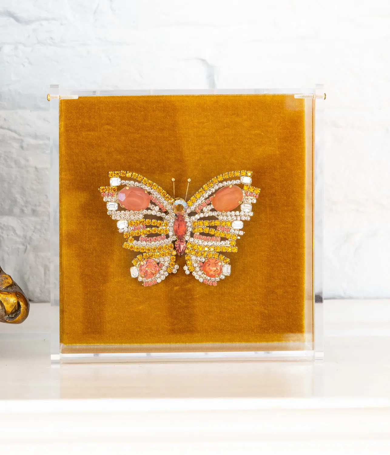 Loren Hope Butterfly brosje topaz 14 cm unik