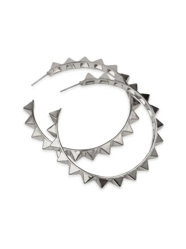 pfg Stockholm Stud Hoop øredobber sølv rhodium