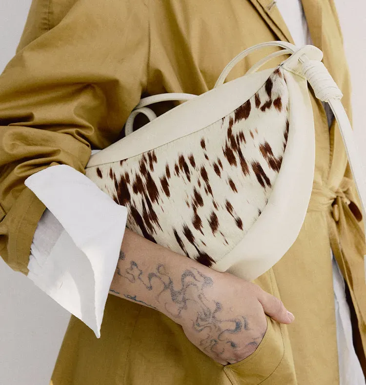 Wos Zoba veske kuskinn cream 32 cm