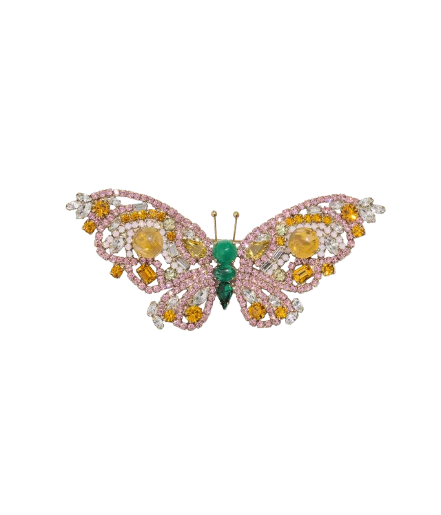 Loren Hope Butterfly Large Butterfly brosje crystal glassstein