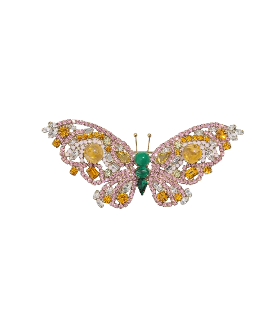 Loren Hope Butterfly Large Butterfly brosje crystal glassstein