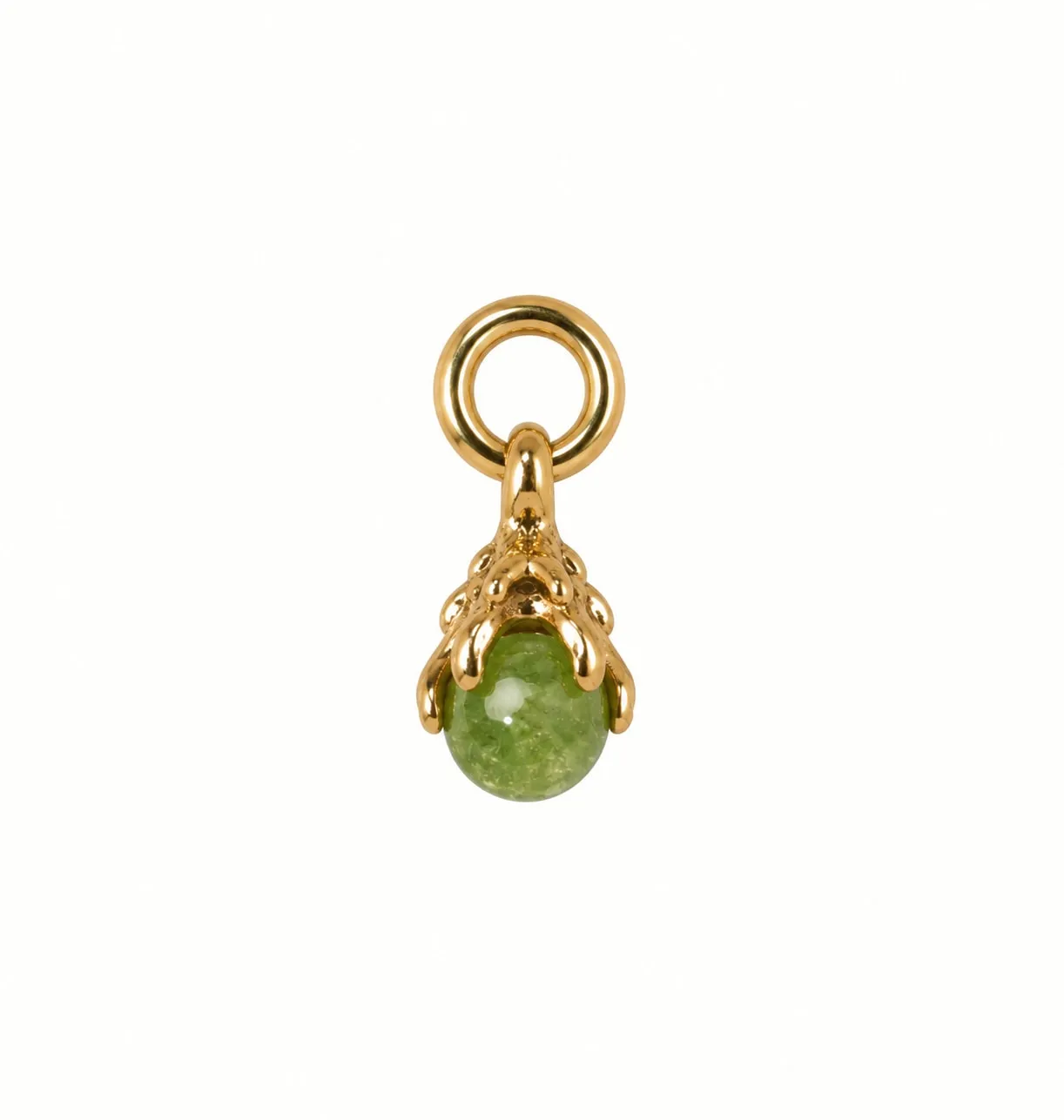 Wos x Bedazzled Månadssten charm april bergkrystall messing