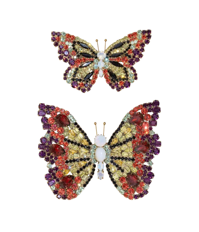 Loren Hope Butterfly Duo sommerfuglbrosje Jonquil Jet