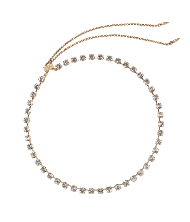 Loren Hope Milly halskjede crystal slider 66cm