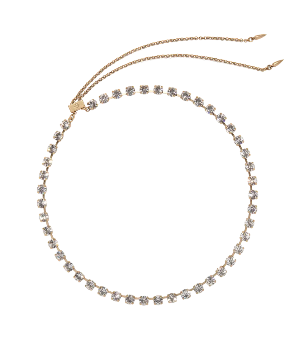 Loren Hope Milly halskjede crystal slider 66cm