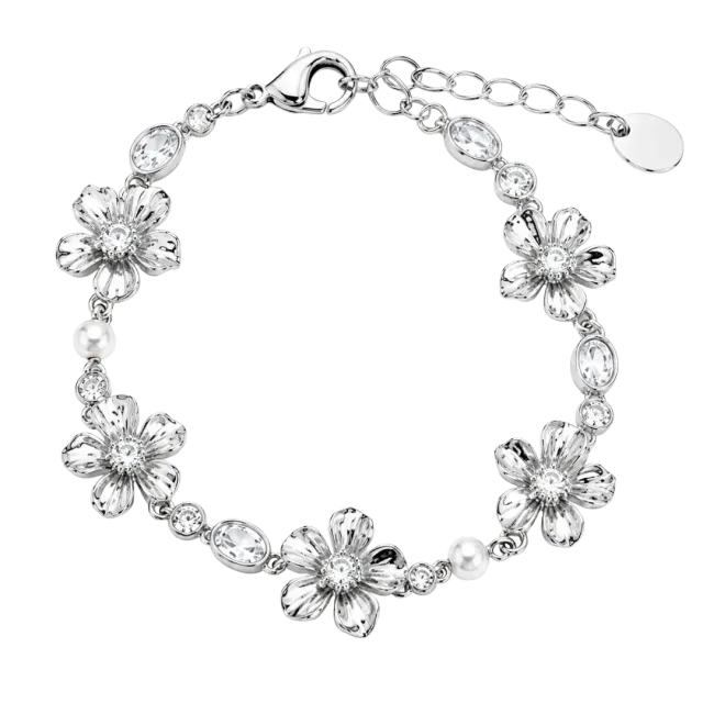 IOAKU La Fleur Garden armbånd hvit gull blomst