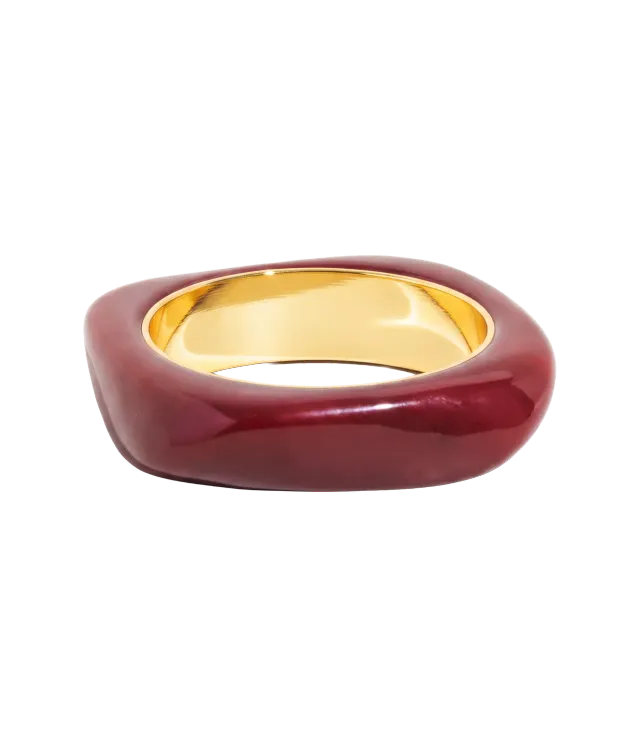 Loren Hope Paloma armring Oxblood resin bangle