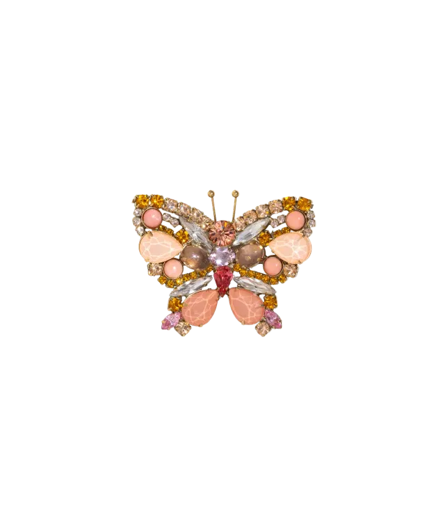 Loren Hope Butterfly brosje Light Peach begrenset 25