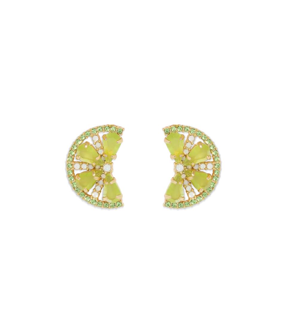 Loren Hope Lime Slice studs Lime Green gull