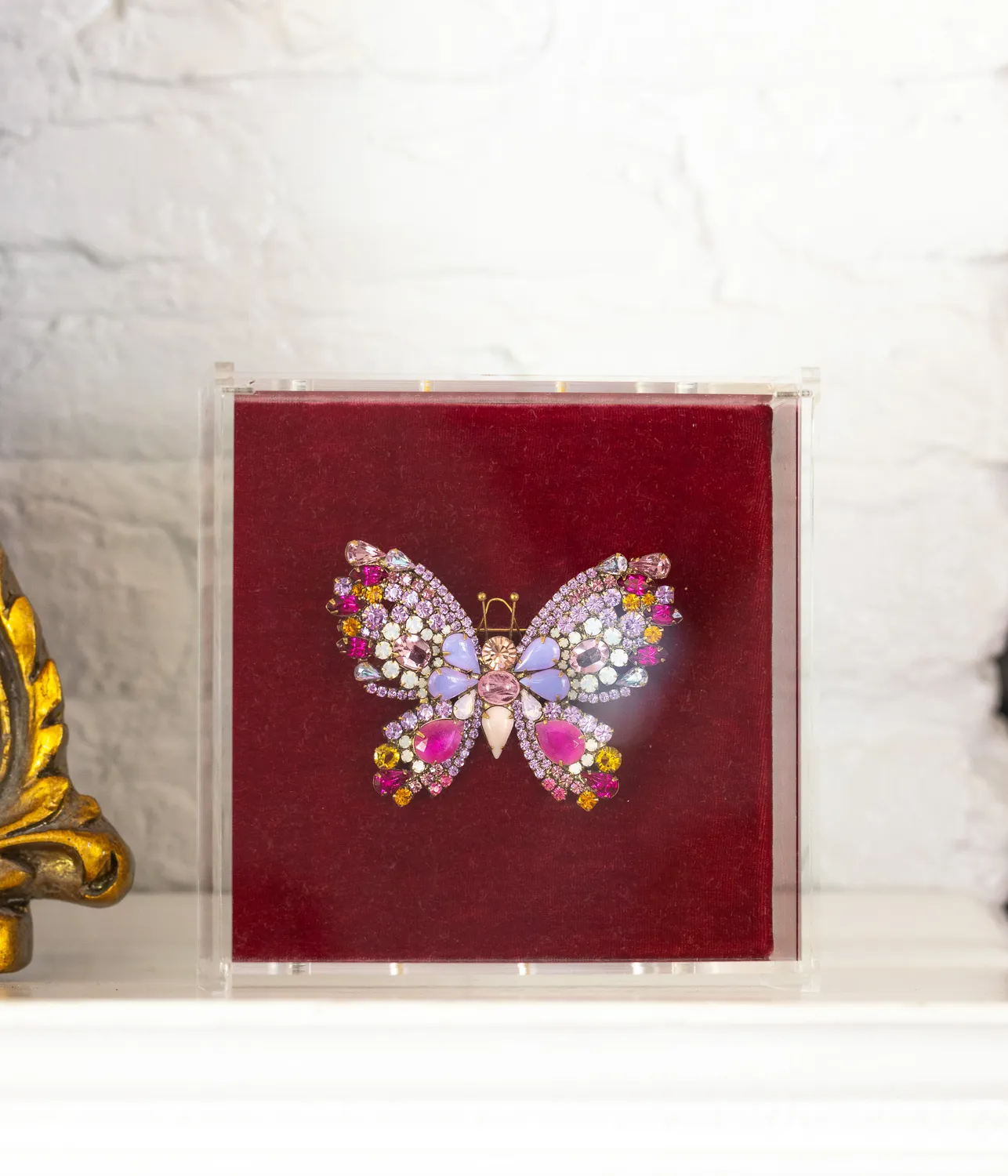 Loren Hope Large Butterfly brosje violet one-of-a-kind