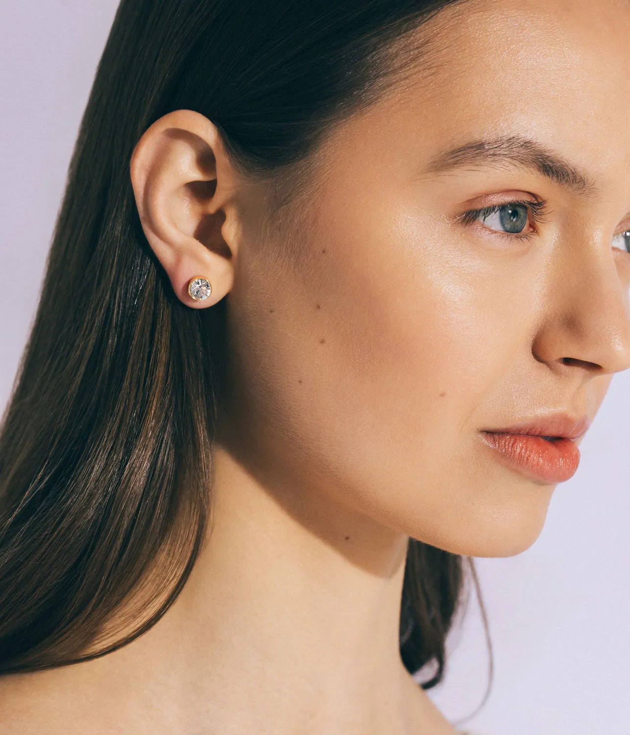 Loren Hope Demi Studs Crystal øredobber gull sølv