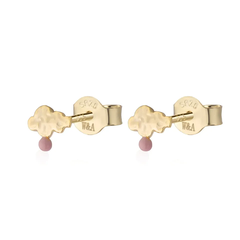Wioga Kara E-8604-GP studs forgylt 0,7 cm emalje