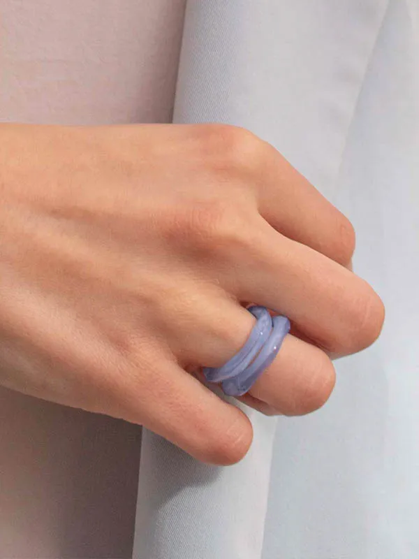 pfg Stockholm Color Ring ring lyseblå justerbar