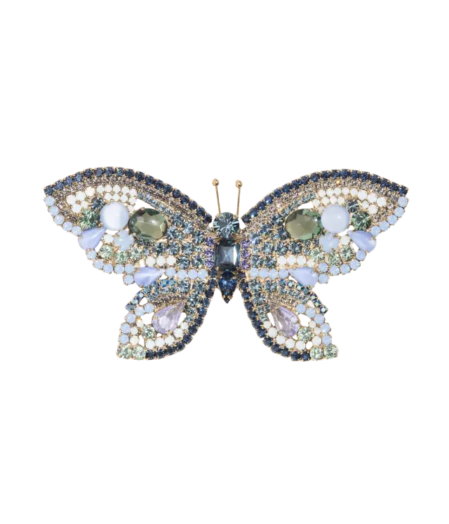 Loren Hope X-Large Butterfly brosje montana blå