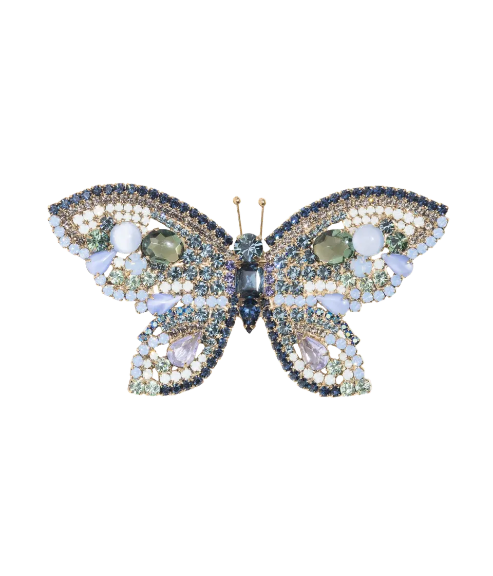 Loren Hope X-Large Butterfly brosje montana blå