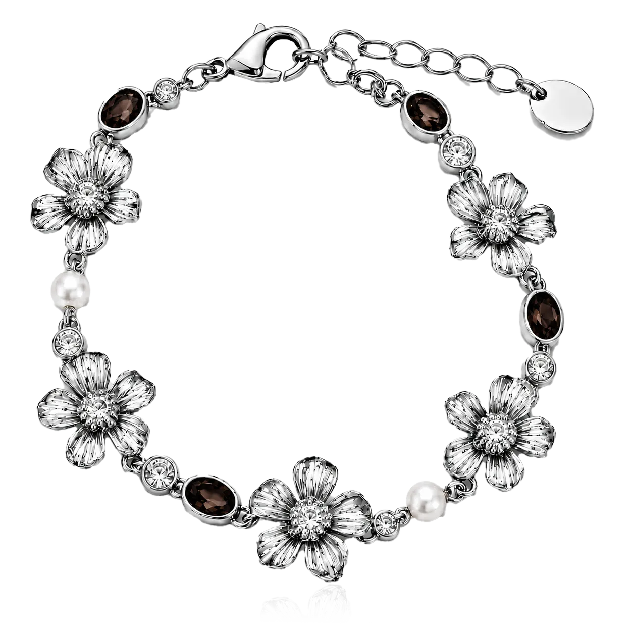 IOAKU La Fleur Garden armbånd espresso brun