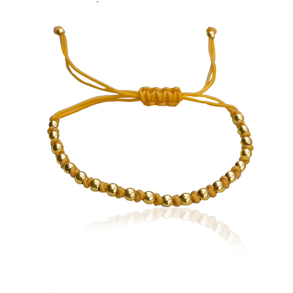 IOAKU Berry Braided Single armbånd svart gull vanntett