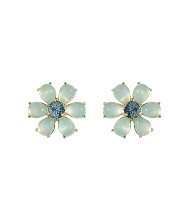 Loren Hope Emeline Flower øredobber mint blomst