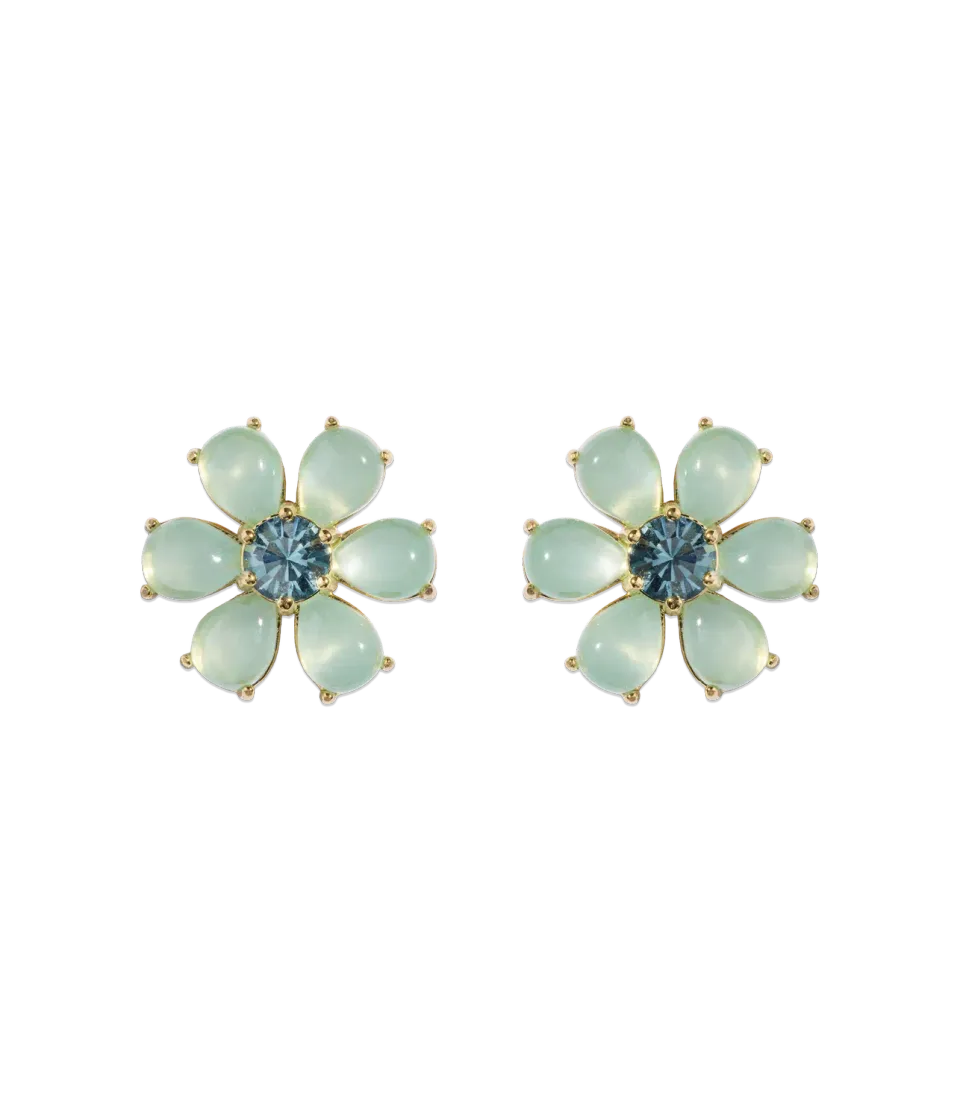 Loren Hope Emeline Flower øredobber mint blomst