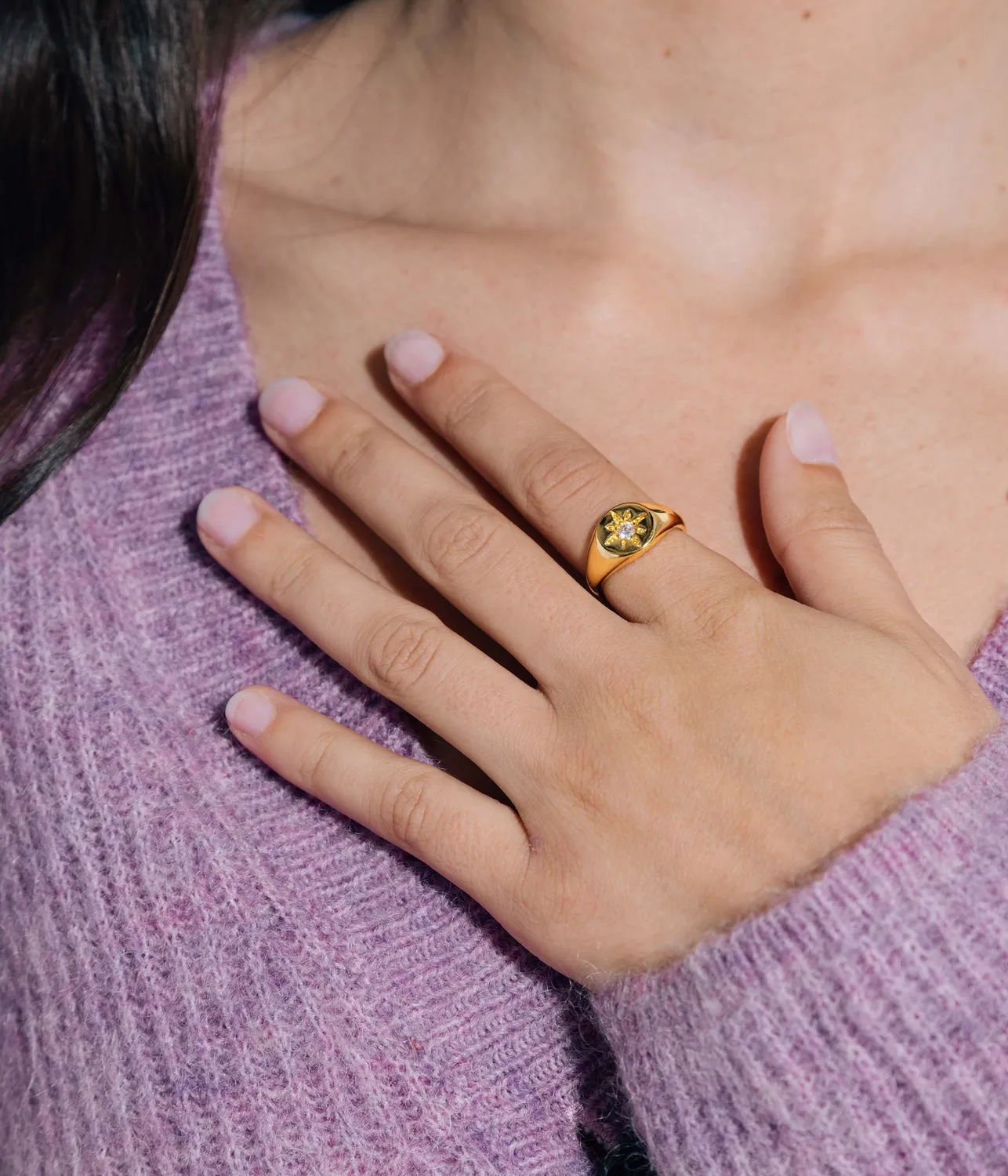 Loren Hope Seraph ring gull CZ statement