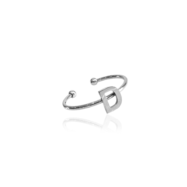 IOAKU Identity Micro ring bokstav G gull justerbar